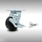 Service Caster 4 Inch SS Polyolefin Caster with Roller Bearing and Brake/Swivel Lock SCC SCC-SS30S420-POR-TLB-BSL - alternate 1